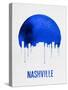 Nashville Skyline Blue-null-Stretched Canvas