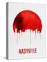 Nashville Skyline Red-null-Stretched Canvas