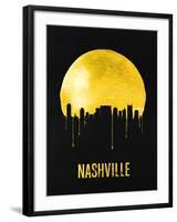 Nashville Skyline Yellow-null-Framed Art Print