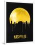 Nashville Skyline Yellow-null-Framed Art Print