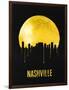 Nashville Skyline Yellow-null-Framed Art Print