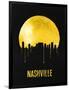 Nashville Skyline Yellow-null-Framed Art Print