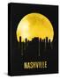 Nashville Skyline Yellow-null-Stretched Canvas