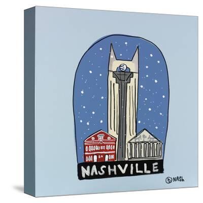 'Nashville Snow Globe' Stretched Canvas Print Brian Nash
