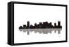 Nashville Tennessee BW 1-Marlene Watson-Framed Stretched Canvas