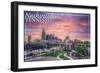 Nashville, Tennessee - Dawn-Lantern Press-Framed Art Print