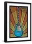 Nashville, Tennessee - Guitar Mosaic-Lantern Press-Framed Art Print