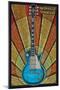 Nashville, Tennessee - Guitar Mosaic-Lantern Press-Mounted Art Print