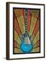 Nashville, Tennessee - Guitar Mosaic-Lantern Press-Framed Art Print