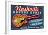 Nashville, Tennessee - Guitar Shack-Lantern Press-Framed Art Print