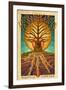 Nashville, Tennessee - Guitar Tree-Lantern Press-Framed Art Print