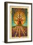 Nashville, Tennessee - Guitar Tree-Lantern Press-Framed Art Print