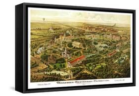 Nashville, Tennessee - Nashville Exposition-Lantern Press-Framed Stretched Canvas