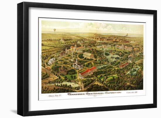 Nashville, Tennessee - Nashville Exposition-Lantern Press-Framed Art Print