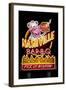 Nashville, Tennessee - Neon BBQ Sign-Lantern Press-Framed Art Print