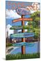 Nashville, Tennessee - Sign Destinations-Lantern Press-Mounted Art Print