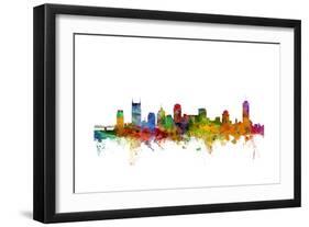 Nashville Tennessee Skyline-Michael Tompsett-Framed Art Print