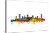 Nashville Tennessee Skyline-Michael Tompsett-Stretched Canvas