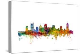 Nashville Tennessee Skyline-Michael Tompsett-Stretched Canvas