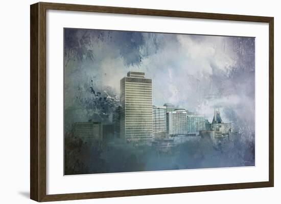 Nashville Tennessee Skyline-Jai Johnson-Framed Giclee Print