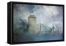 Nashville Tennessee Skyline-Jai Johnson-Framed Stretched Canvas