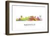 Nashville Tennessee Skyline-Marlene Watson-Framed Giclee Print