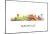 Nashville Tennessee Skyline-Marlene Watson-Mounted Giclee Print