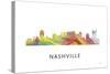 Nashville Tennessee Skyline-Marlene Watson-Stretched Canvas