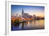 Nashville, Tennessee, USA Downtown Skyline on the Cumberland River.-SeanPavonePhoto-Framed Photographic Print