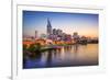 Nashville, Tennessee, USA Downtown Skyline on the Cumberland River.-SeanPavonePhoto-Framed Photographic Print