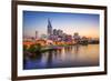 Nashville, Tennessee, USA Downtown Skyline on the Cumberland River.-SeanPavonePhoto-Framed Photographic Print