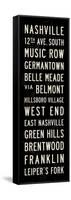 Nashville Transit Sign-Michael Jon Watt-Framed Stretched Canvas