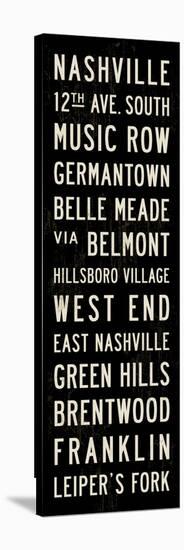 Nashville Transit Sign-Michael Jon Watt-Stretched Canvas