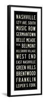 Nashville Transit Sign-Michael Jon Watt-Framed Giclee Print