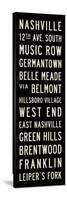 Nashville Transit Sign-Michael Jon Watt-Stretched Canvas