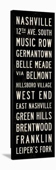 Nashville Transit Sign-Michael Jon Watt-Stretched Canvas