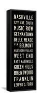 Nashville Transit Sign-Michael Jon Watt-Framed Stretched Canvas