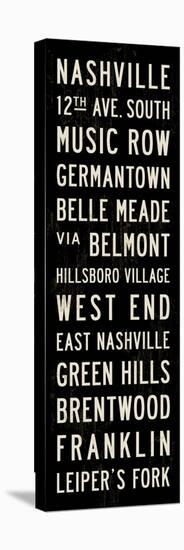 Nashville Transit Sign-Michael Jon Watt-Stretched Canvas
