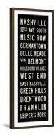 Nashville Transit Sign-Michael Jon Watt-Framed Premium Giclee Print