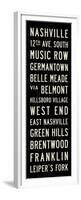 Nashville Transit Sign-Michael Jon Watt-Framed Premium Giclee Print