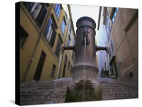Nasoni Fountain, Via Nazionale, Rome, Lazio, Italy, Europe-Olivieri Oliviero-Stretched Canvas