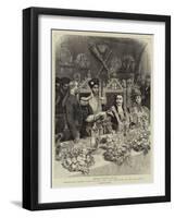 Nasrullah Khan's Visit to the City, the Luncheon in the Guildhall-William Small-Framed Giclee Print