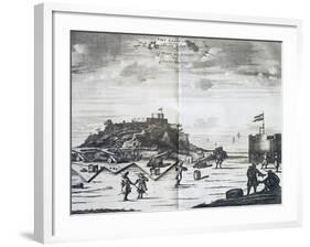 Nassau Fort on Goree Island, Senegal, Port of Call of Dutch West India Company-Pieter Van Der Aa-Framed Giclee Print