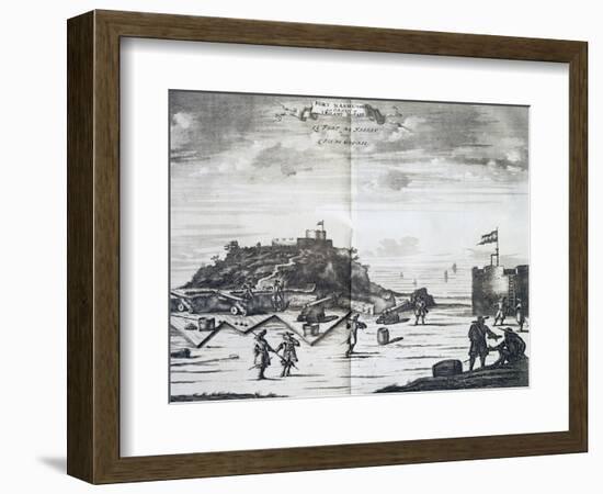 Nassau Fort on Goree Island, Senegal, Port of Call of Dutch West India Company-Pieter Van Der Aa-Framed Giclee Print