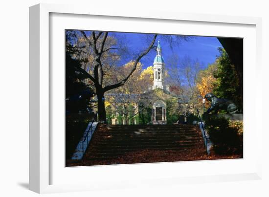 Nassau Hall Tower, Princeton University, NJ-George Oze-Framed Photographic Print