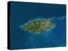 Nassau, Island of New Providence, Bahamas, Satellite Image-null-Stretched Canvas