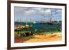 Nassau Port-Albert Bierstadt-Framed Premium Giclee Print