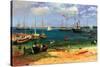 Nassau Port-Albert Bierstadt-Stretched Canvas