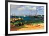 Nassau Port-Albert Bierstadt-Framed Art Print