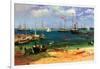 Nassau Port-Albert Bierstadt-Framed Art Print